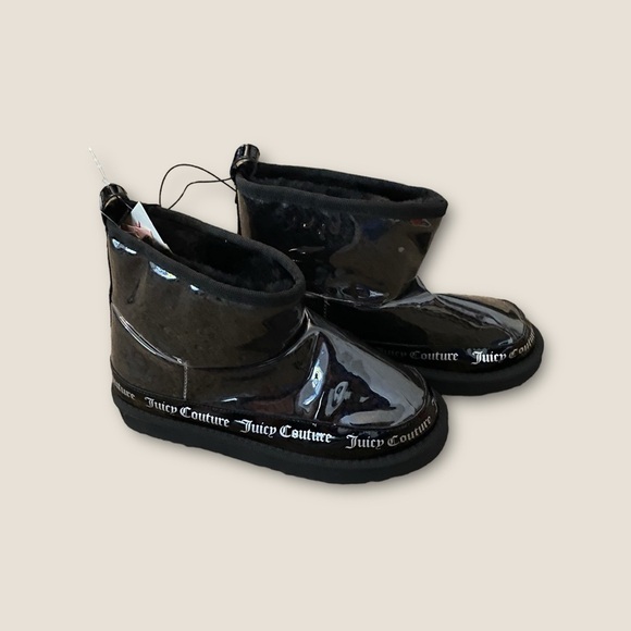Juicy Couture Klash Clear Ankle Boot Black 7 - Picture 1 of 4